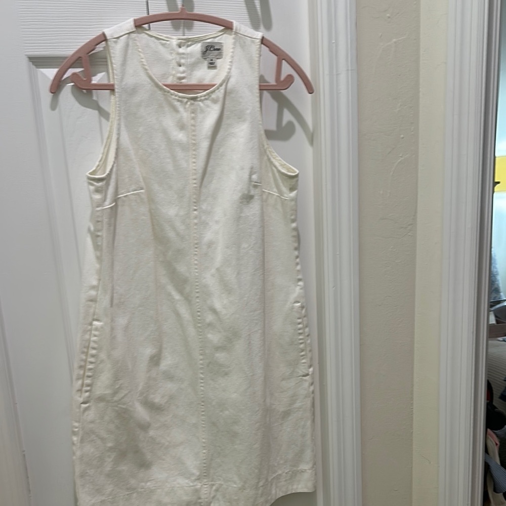 JCREW  White Sleeveless Dress